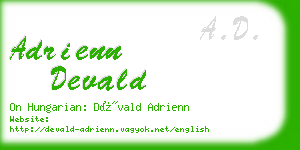 adrienn devald business card